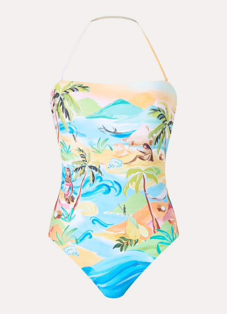 Seafolly Bandeau swimsuit with detachable straps