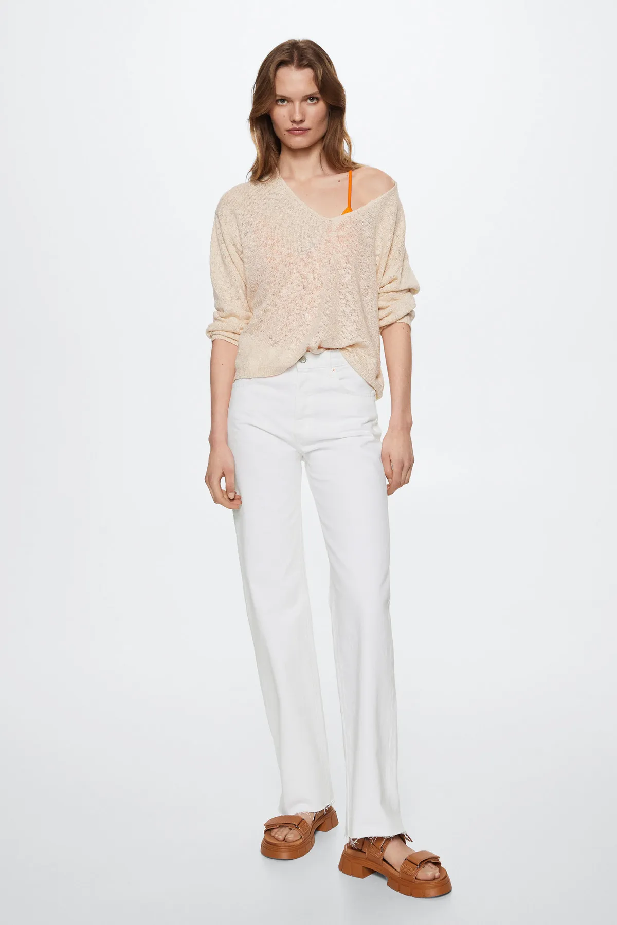 MANGO  Weiße Damenjeans 37010253