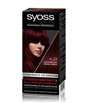 Syoss Permanente Coloration Professionelle Grauabdeckung Leuchtendes Rot Haarfarbe-115 ml