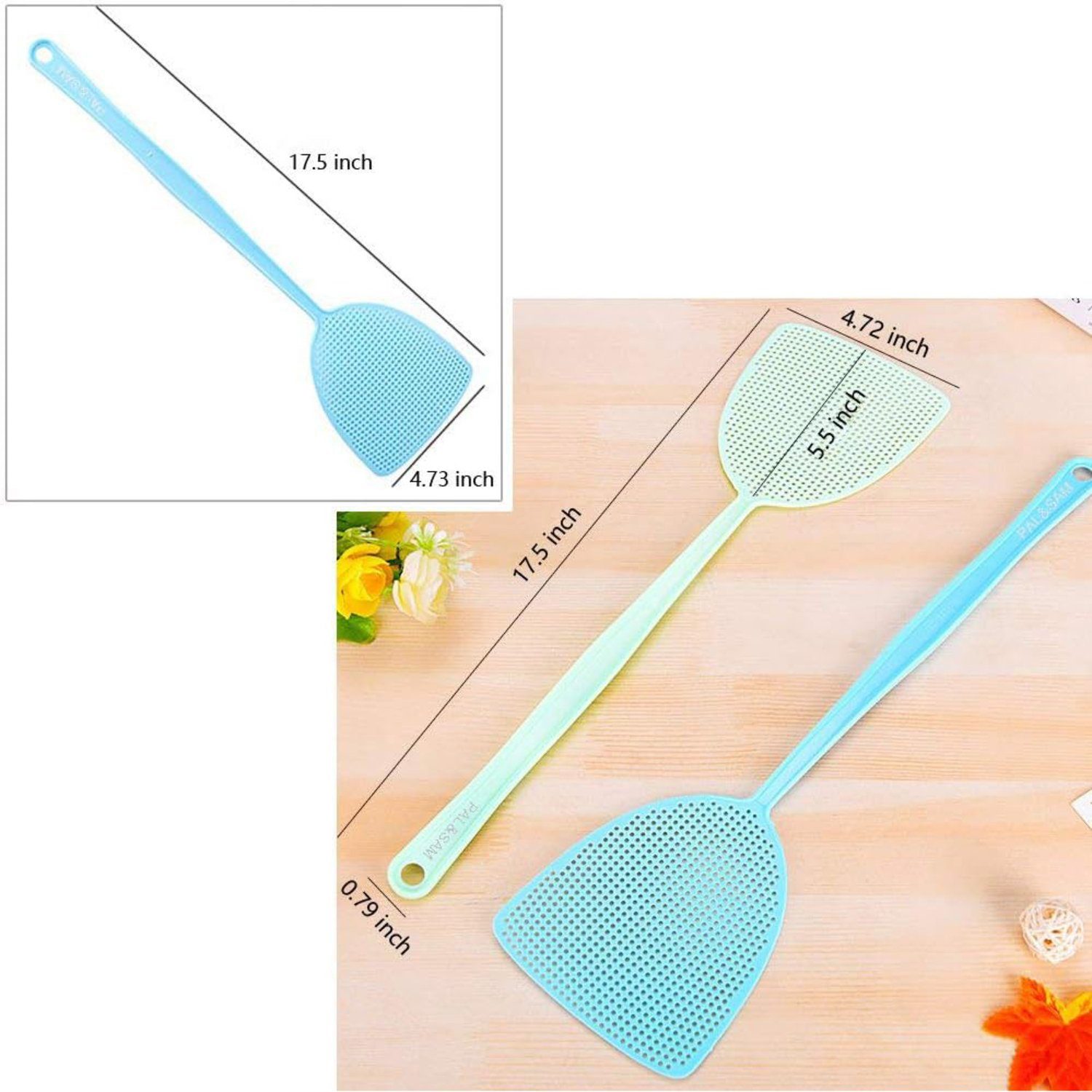 Devenirriche Fliegenwedler 3 Stück Fliegenklatsche,Fly swatter,Fliegenschutz,mückenschutz