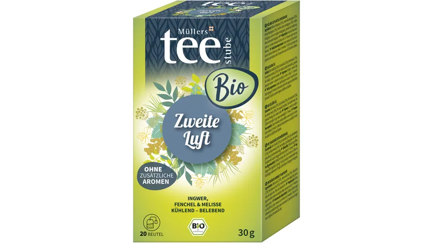 Müllers Teestube Bio Kräutertee Beutel Zweite Luft 30 g