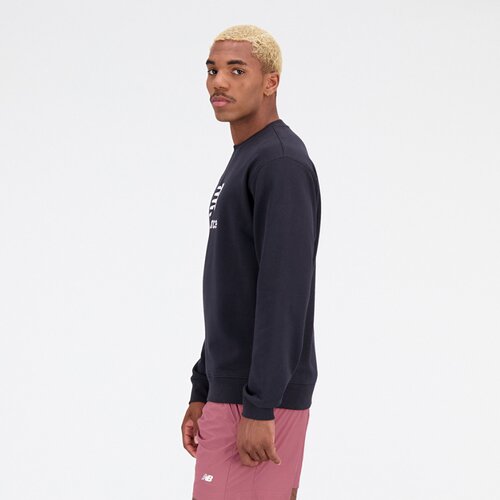 HERREN T-SHIRT ESSENTIALS STACKED LOGO FRENCH TERRY CREWNECK