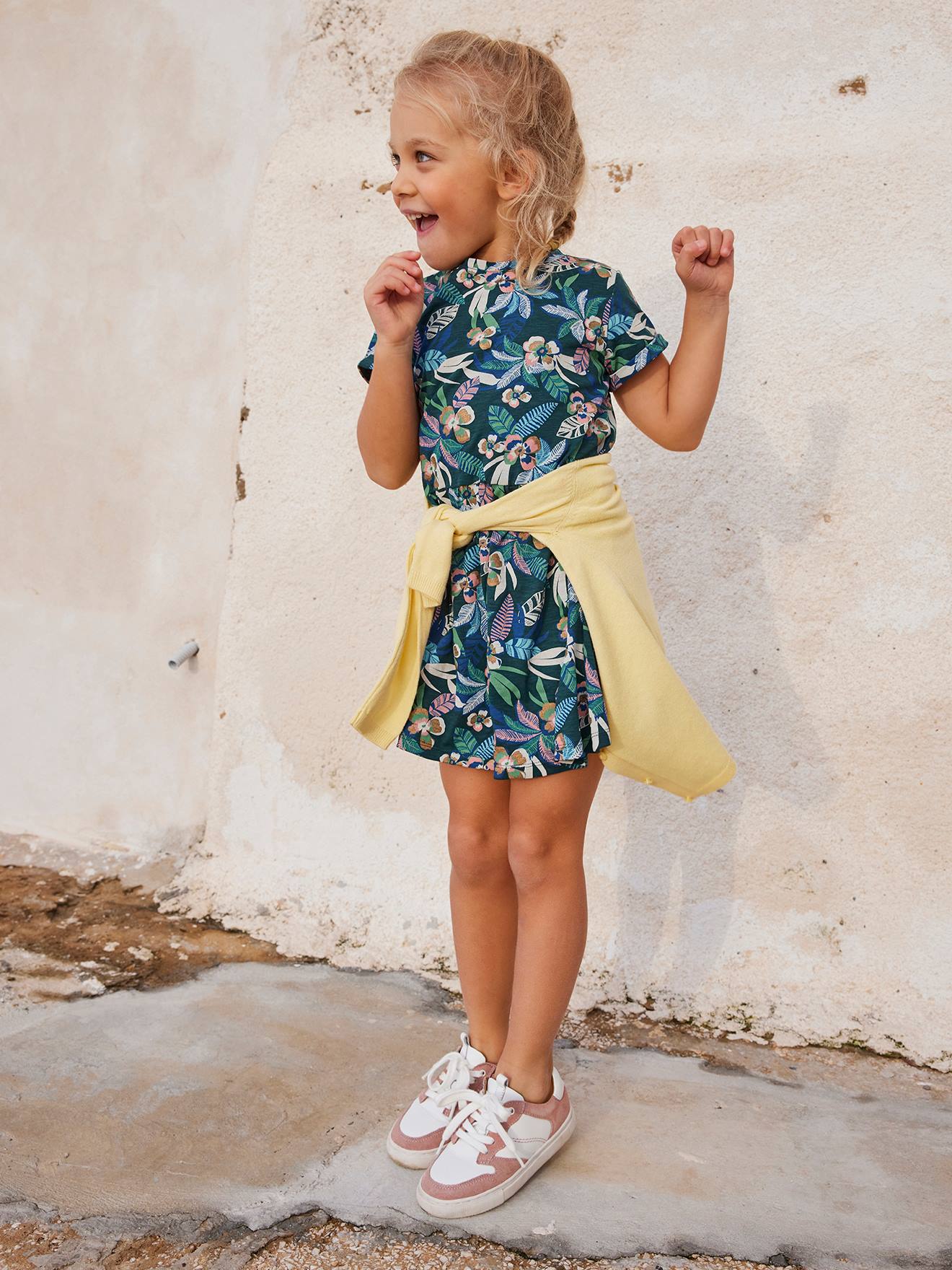 Vertbaudet Mädchen Shirtkleid BASIC Oeko-Tex - hellrosa