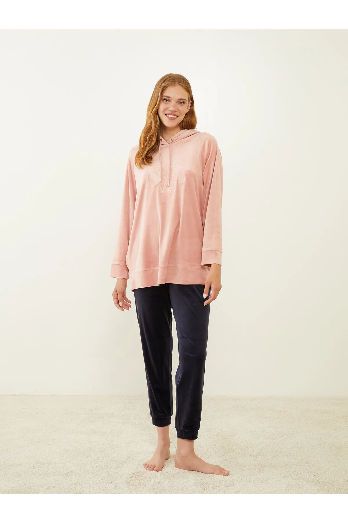 LC Waikiki  Einfarbige Pyjamahose für Damen mit elastischem Bund