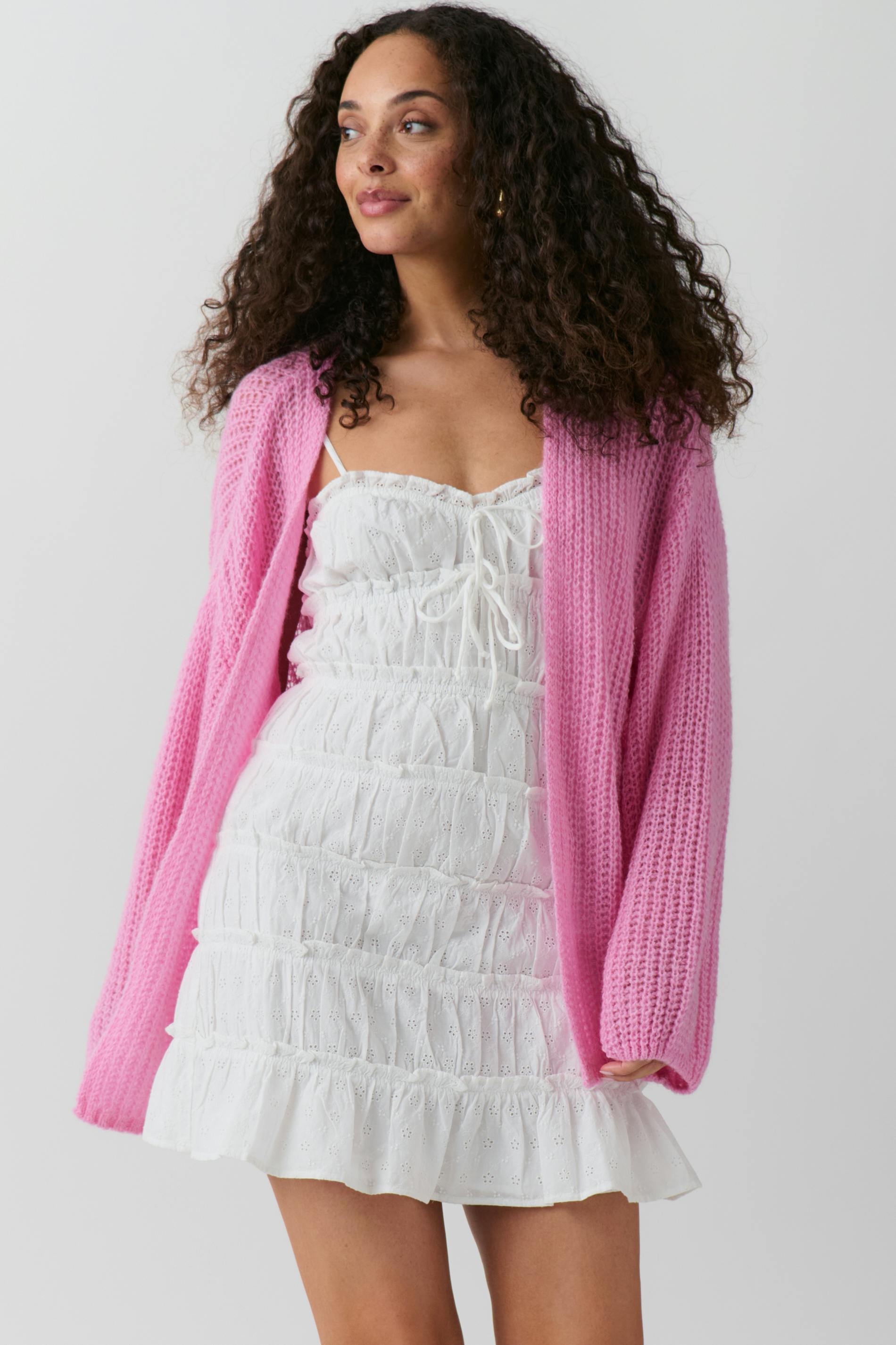 Knitted chunky cardigan