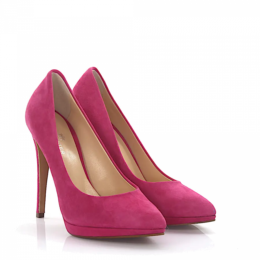 Budapester - High Heels Pumps 7007 Veloursleder - pink