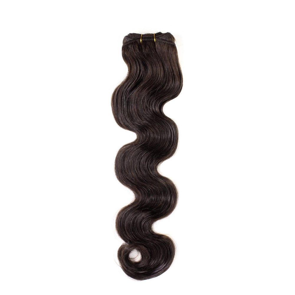 hair2heart Extensions Tissage cheveux naturels #2 Marron foncé 100g extensions