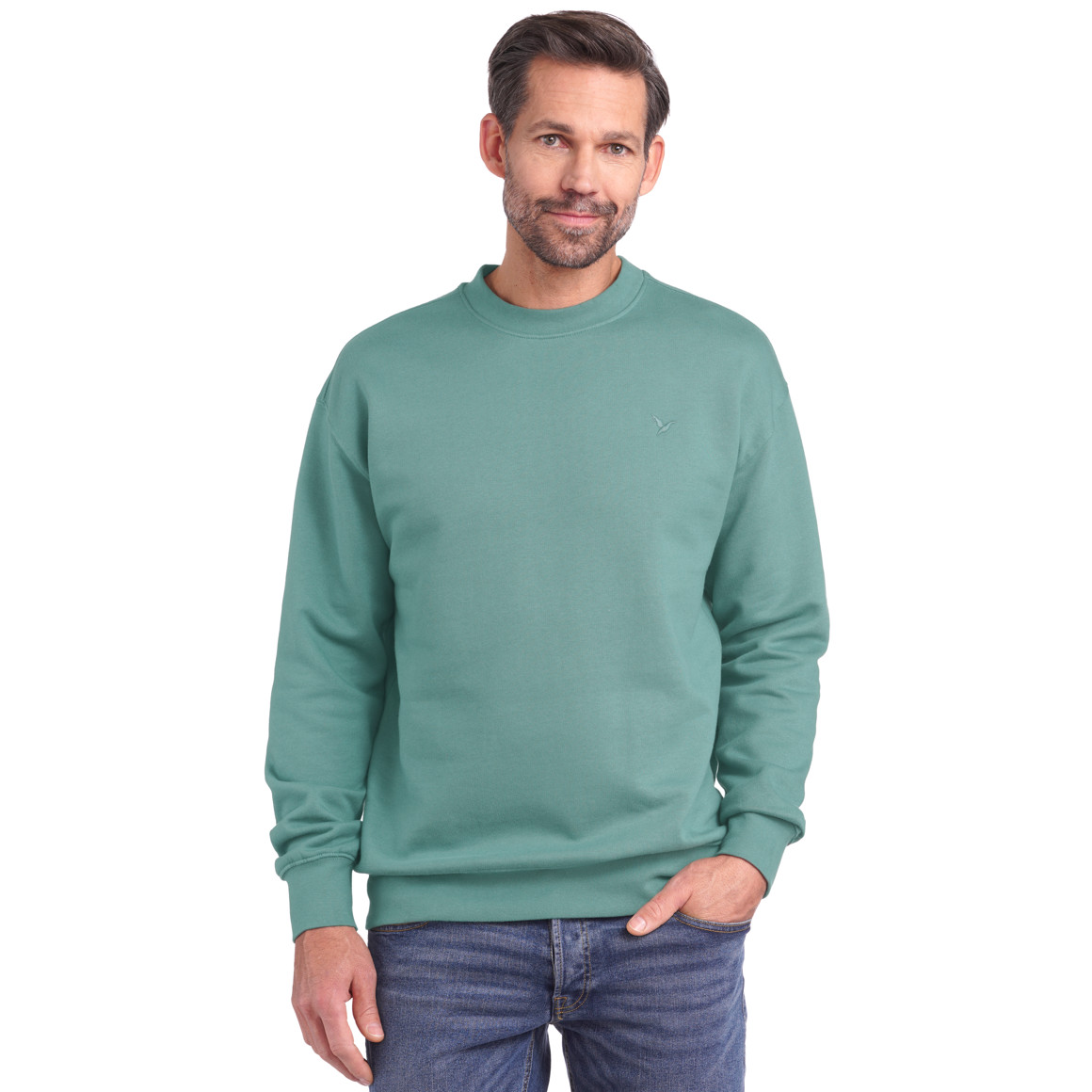 Herren Sweatshirt mit Rundhalsausschnitt