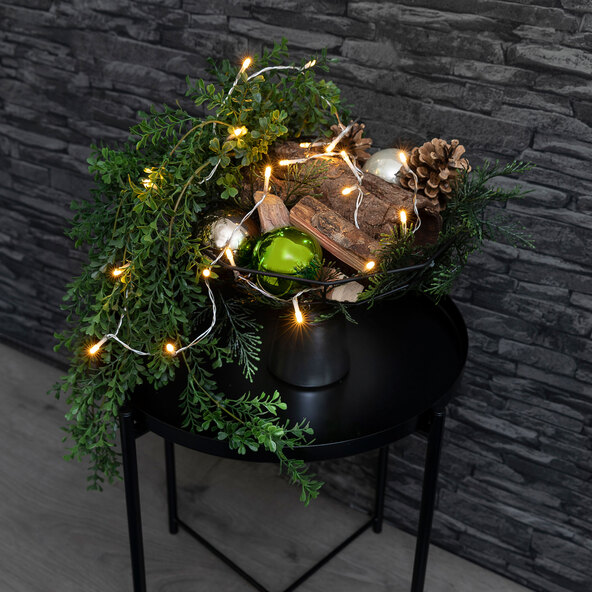 LED-Lichtsortiment, Lichterkette, bernstein, 2er Set