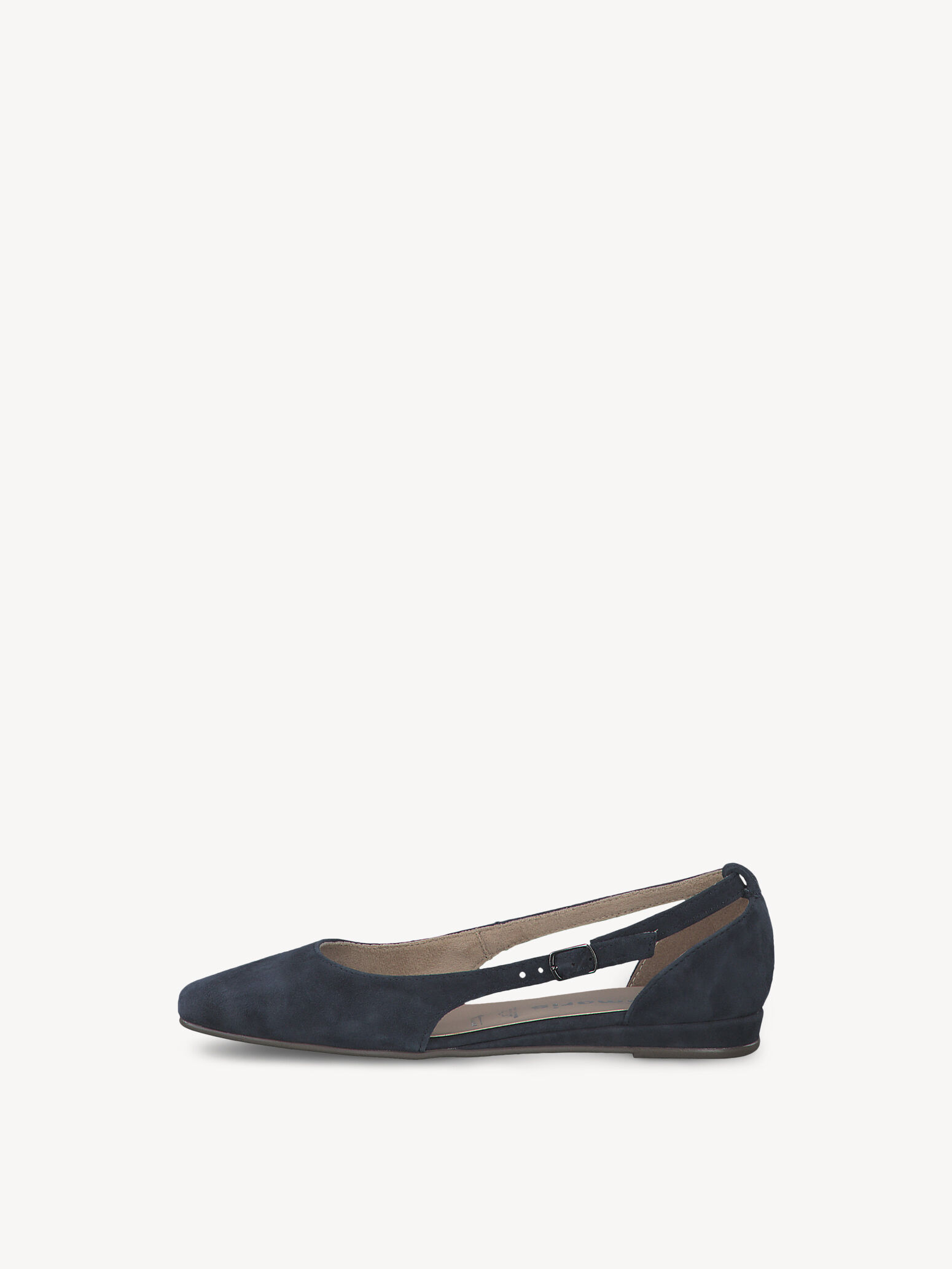 Ballerine en cuir - bleu