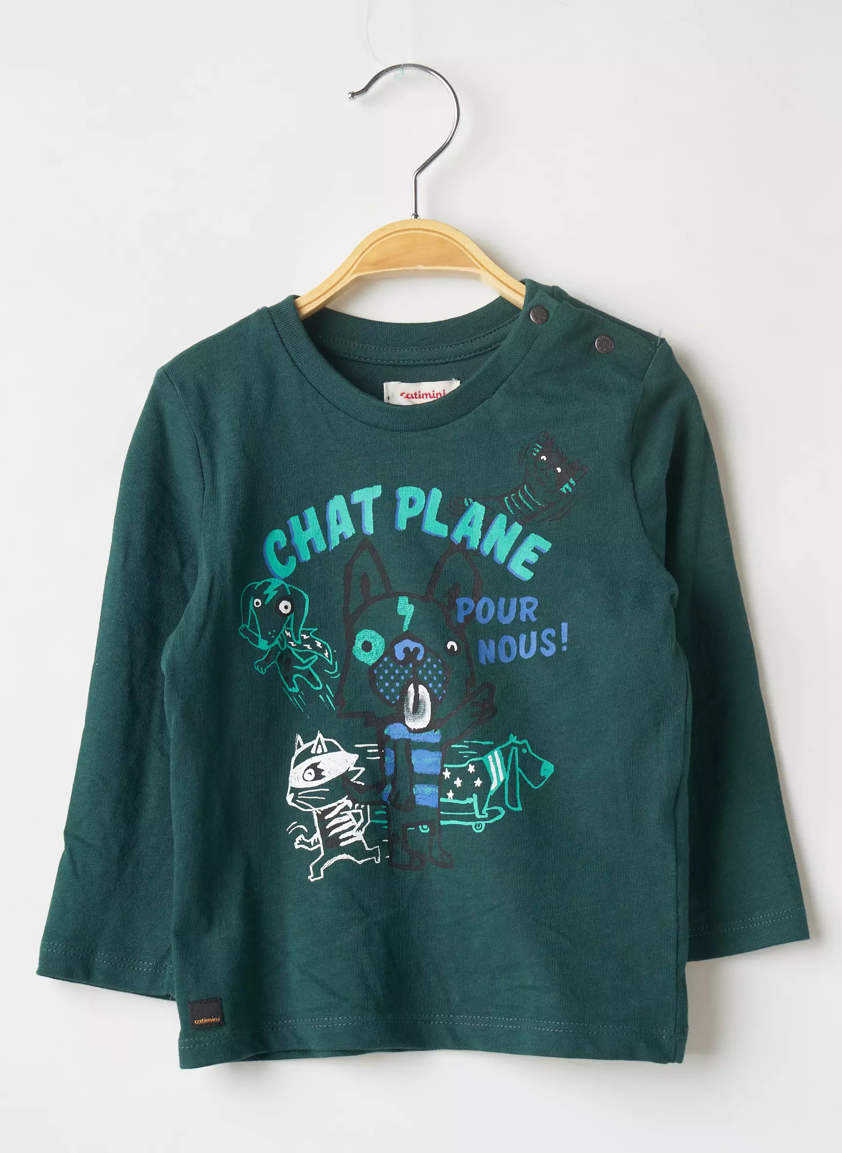 Catimini Tshirts Garcon couleur vert