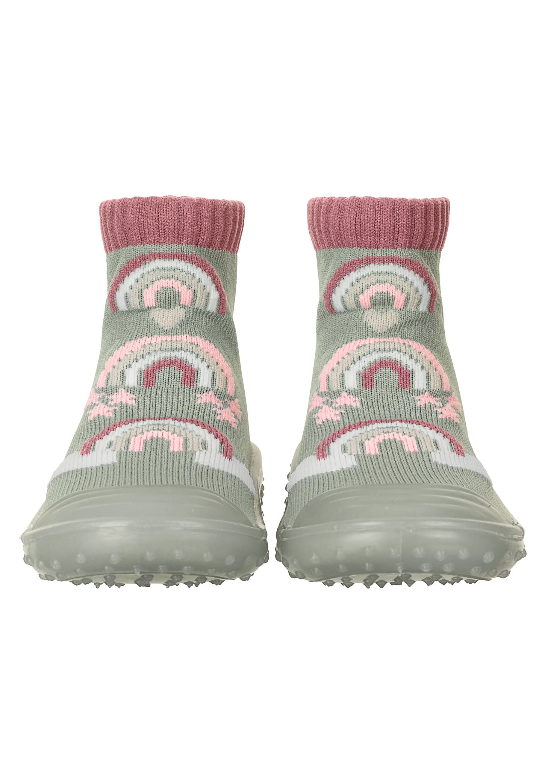 Adventure-Socks mit Motiv Regenbogen in Grün