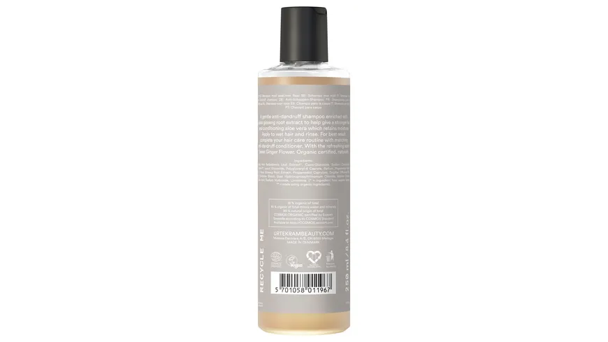 URTEKRAM Shampoo Anti Dandruff Sweet Ginger Flower 250 ml