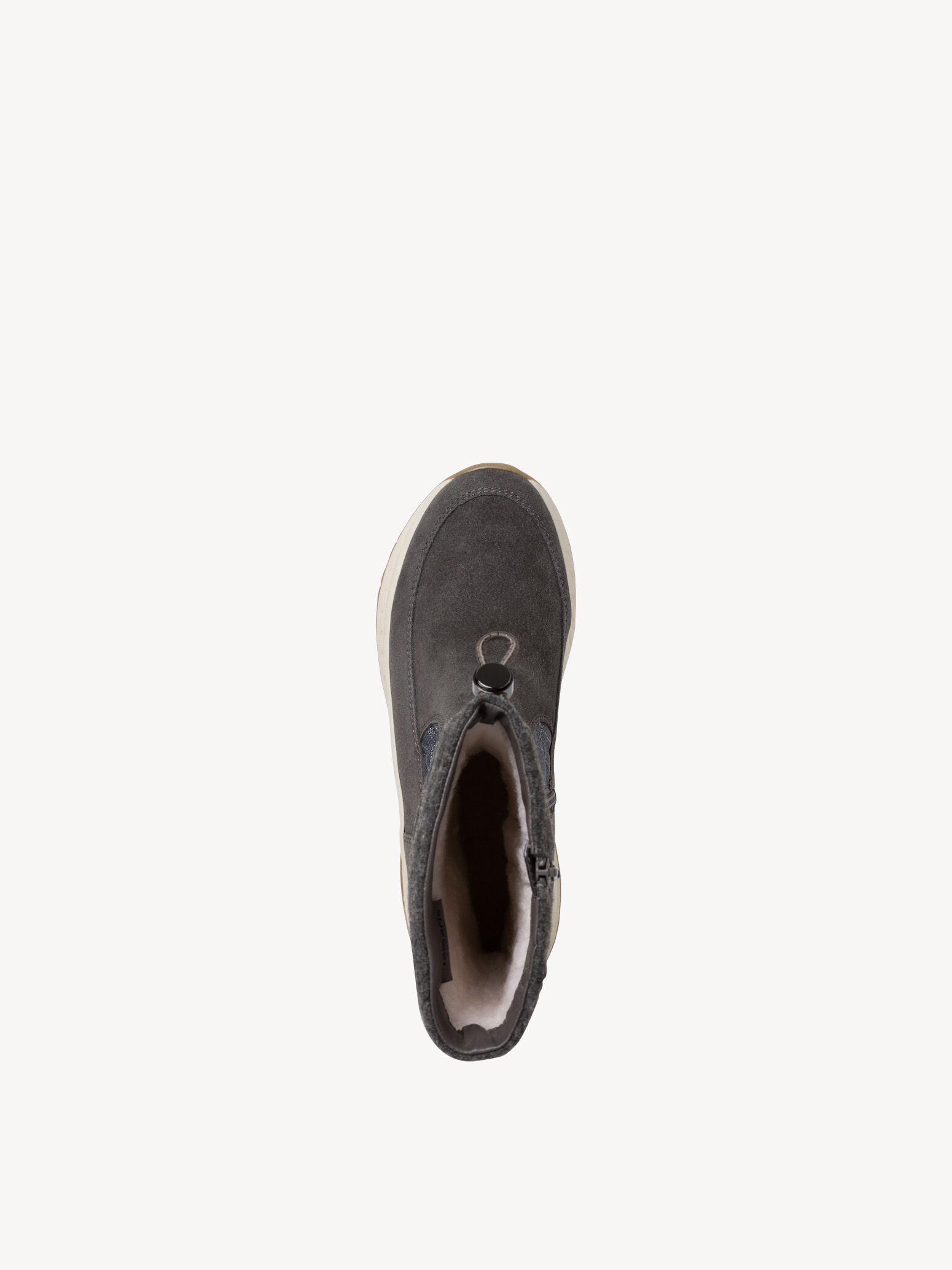 Bottine en cuir - gris