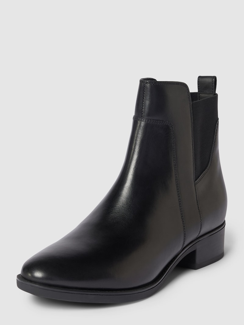 Chelsea Boots aus echtem Leder Modell 'FELICITY' in schwarz