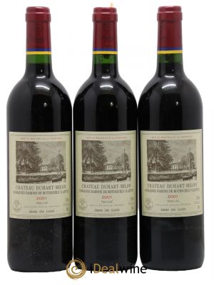 Château Duhart-Milon 4ème Grand Cru Classé  2001 - Lot de 3 Bouteilles