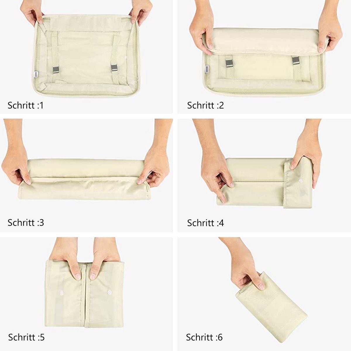 BOTC Aufbewahrungstasche Kofferorganizer Koffer Organizer Wasserdichte Packing Kleidertaschen (mit Kompression und einem Nassfach), 9-teiliges-Set, Organizer für Reisen, für Koffer