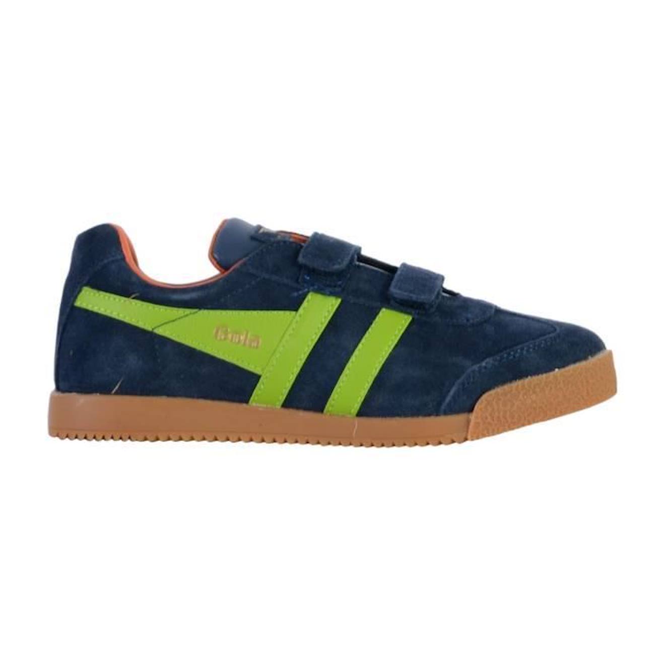 Basket Cuir Enfant Gola Barrier Strap bleu