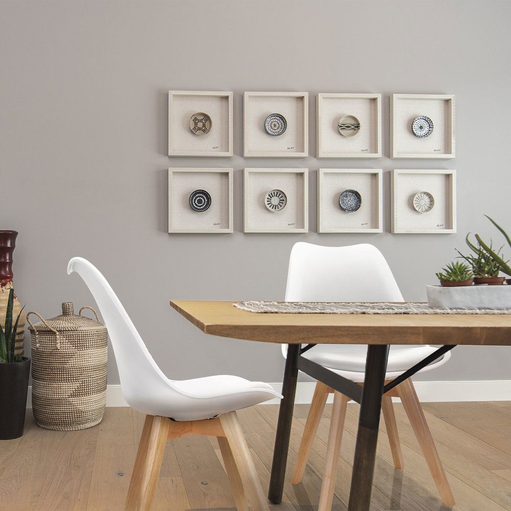 hjh OFFICE Schalenstuhl Schalenstuhl SCANDI Kunststoff ohne Armlehnen (4er Set), Esszimmerstuhl