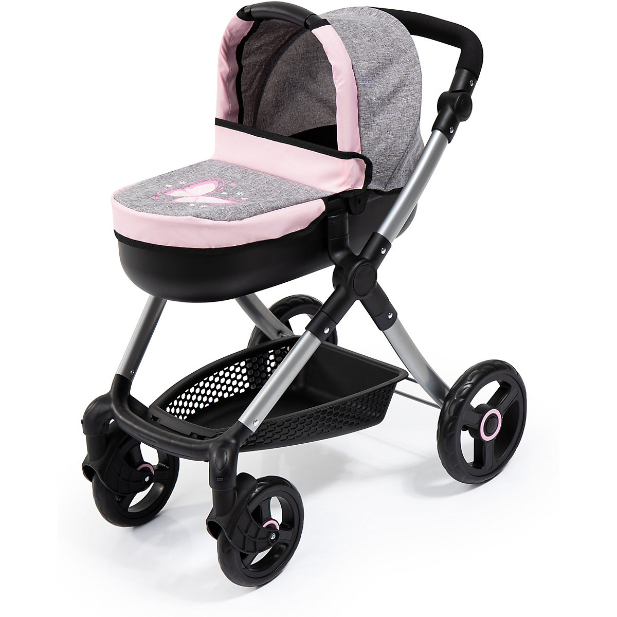 Puppenwagen Style, grau/rosa