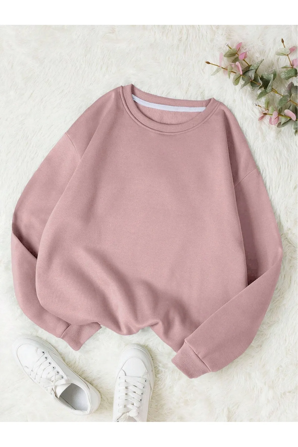 Know  Damen-Sweatshirt „Dusty Rose“ mit Rundhalsausschnitt