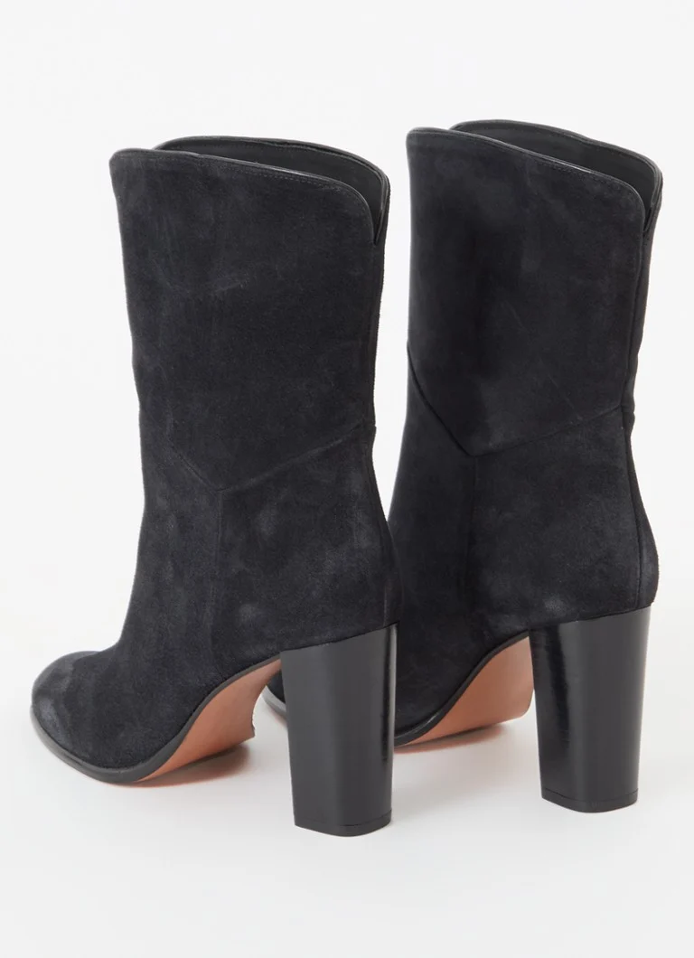 ba&sh  Bottines Covigton enkellaarsje van kalfssuède