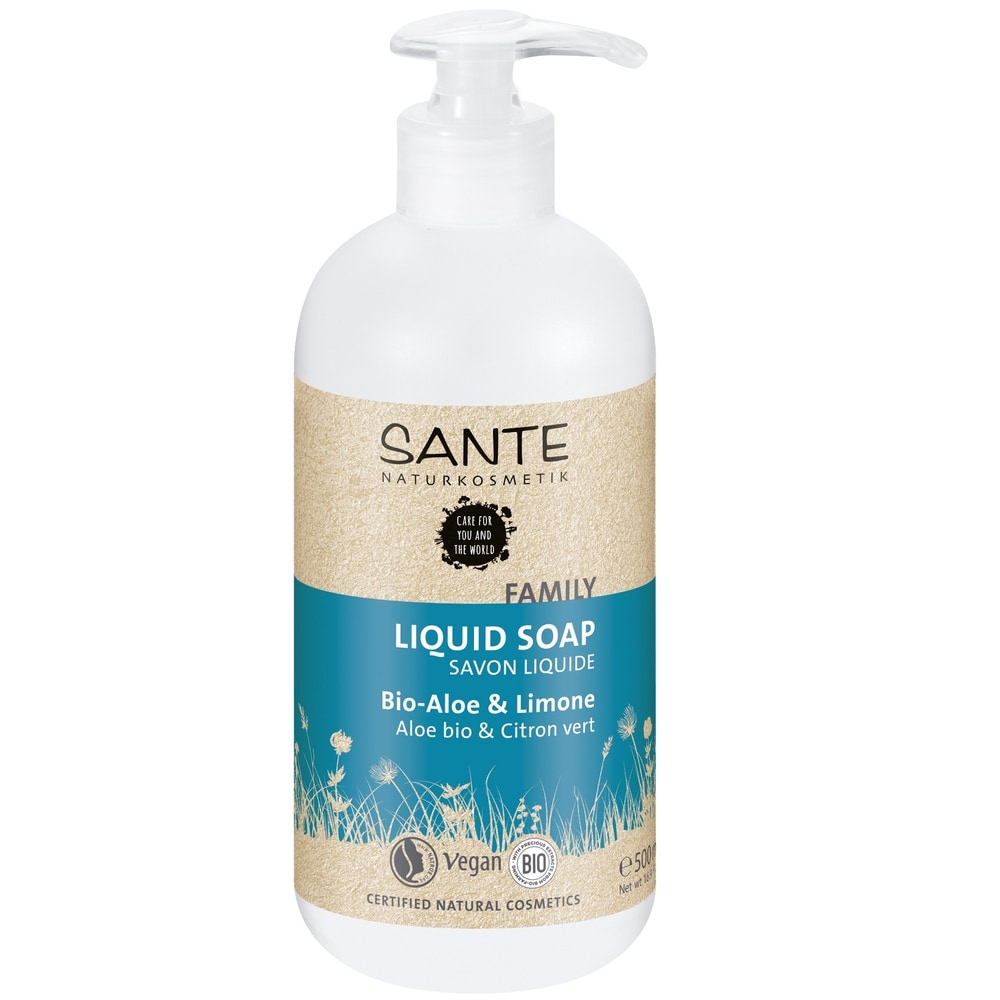 sante Savon liquide mains  citron & aloe bio 500ml savons, savon liquides