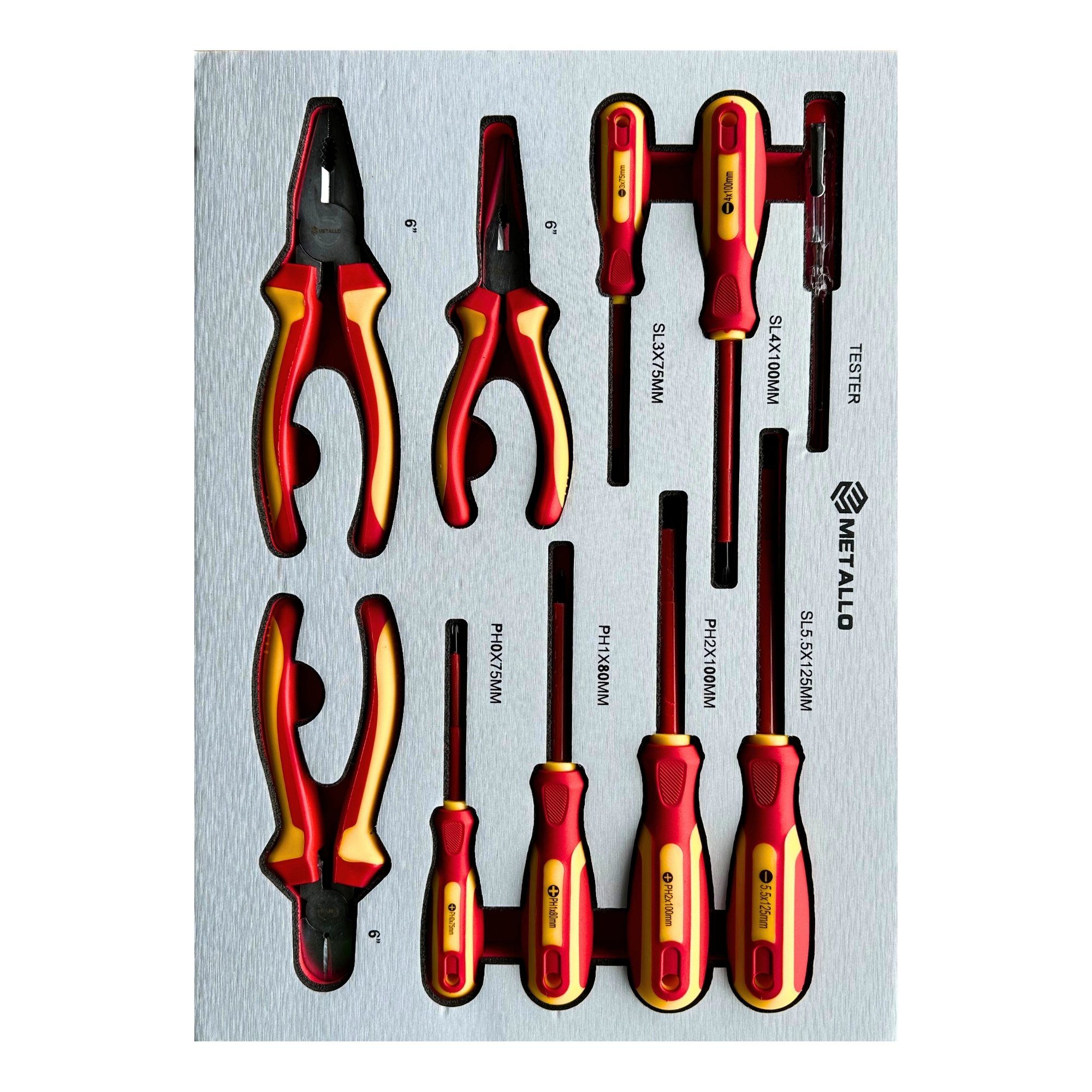 Toolcar Werkzeugwagen Toolcar Metallo Jumbo Pro Schwarz Rot Werkstattwagen Werkzeugwagen
