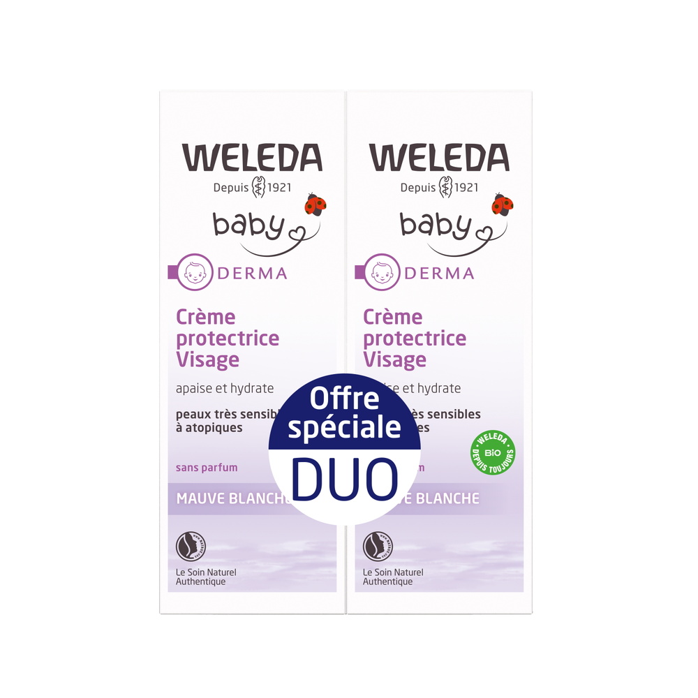 WELEDA Duo Crème Visage Derma Bébé