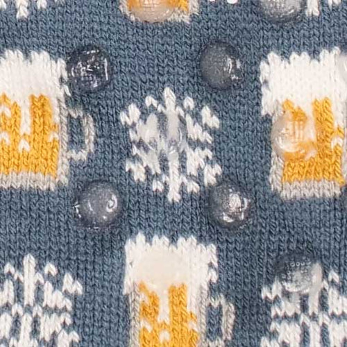 Blue Christmas Beer Socks