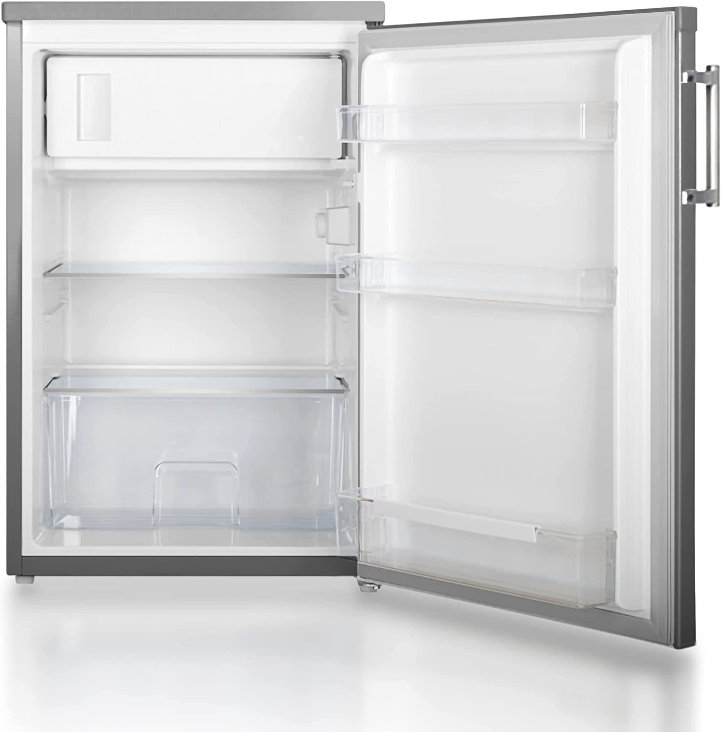 Heinrich´s Getränkekühlschrank Fridge, Minibar HKS 4190, 84.5 cm hoch, 56 cm breit, 20L klein kompakt leise: 40db mit Gefrierfach
