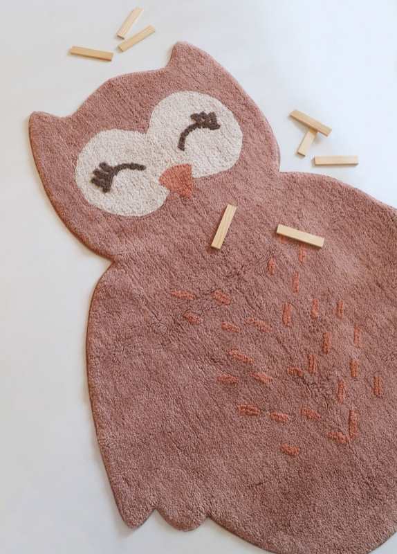 Tapis petit hibou 90x115cm LITTLE PEPA