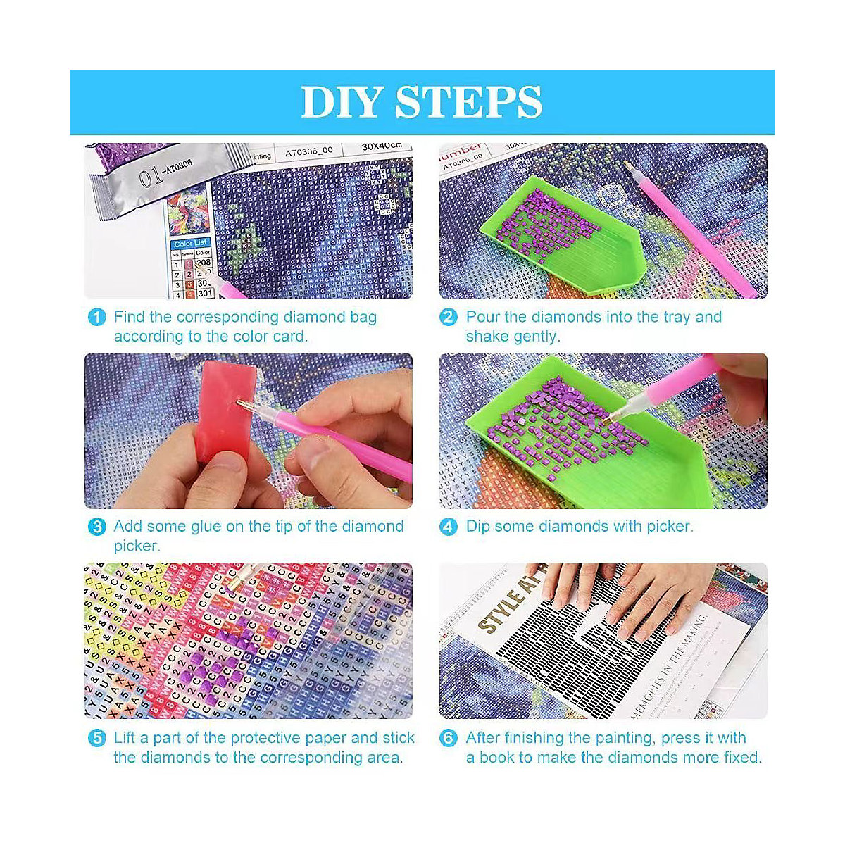 DIY 5D Diamand Painting 2-teiliges Set