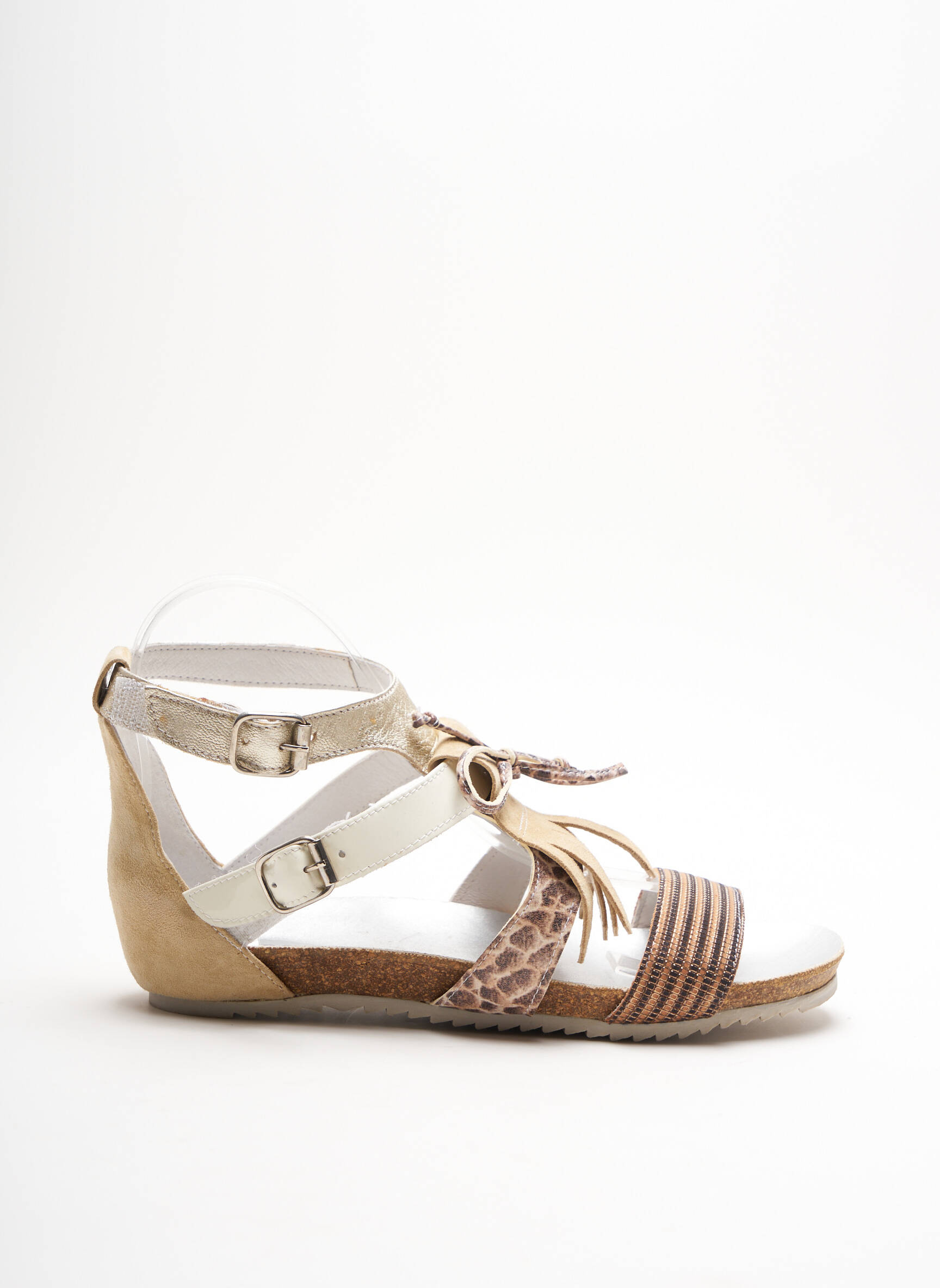 Regard Sandales Nu Pieds Femme couleur beige