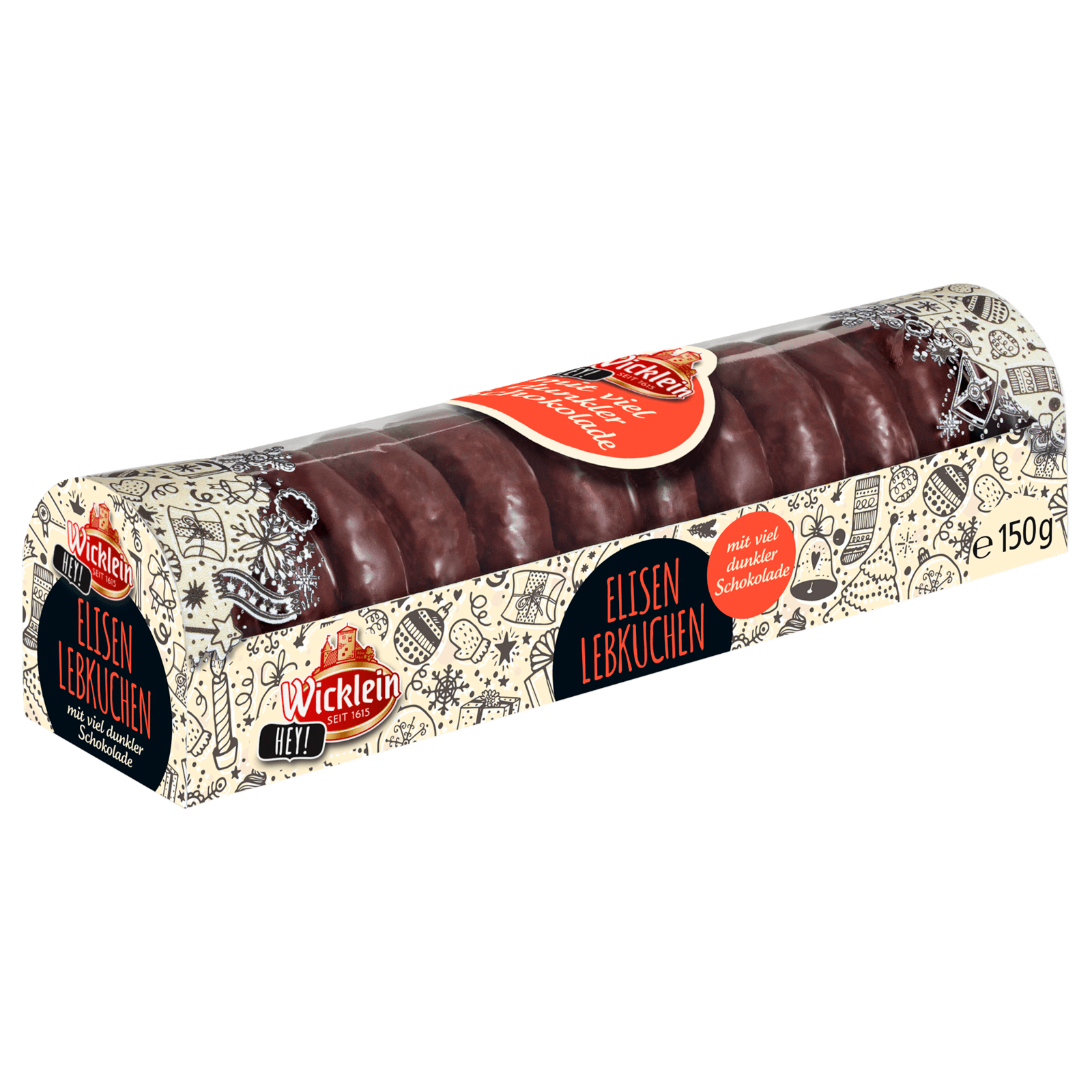 Wicklein Mini Elisen Lebkuchen dunkle Schokolade 150g