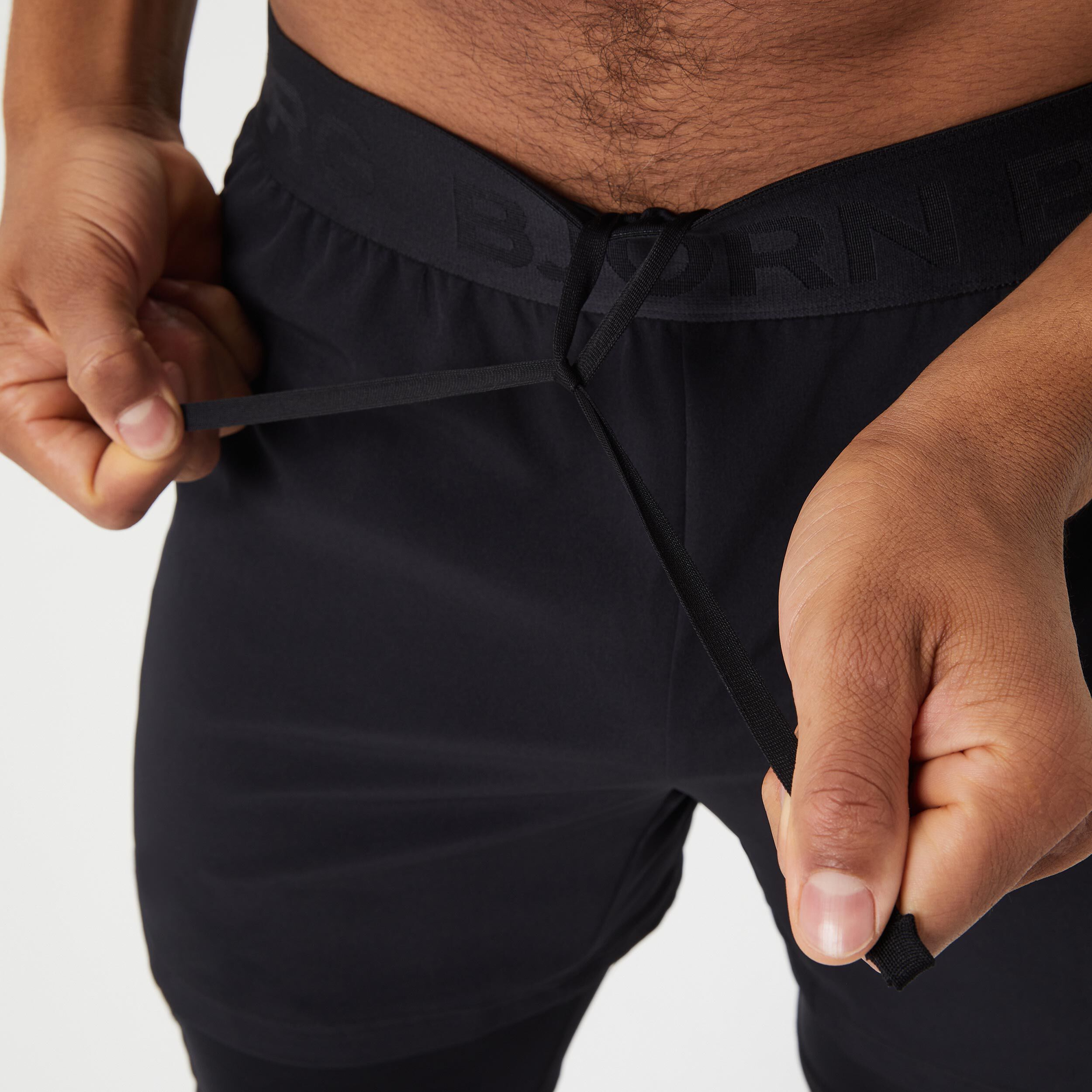 Borg 2 In 1 Shorts Herren - Schwarz