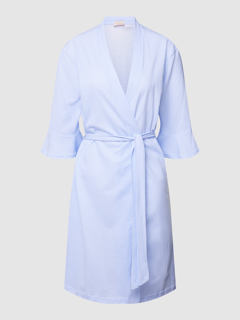 Kimono mit Volantärmeln in hellblau