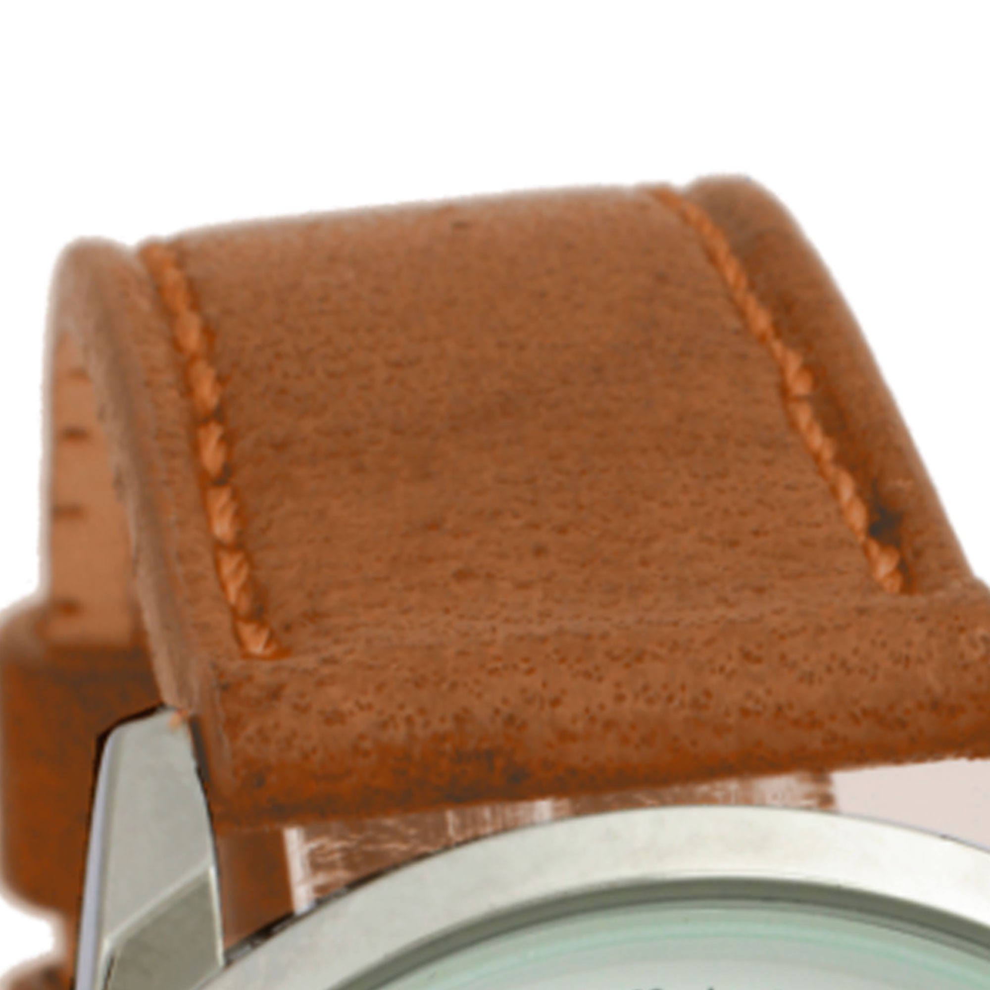 Falkenberg & Söhne Quarzuhr Damenarmbanduhr mit Lederarmband, japanisches Quarzuhwerk 36 mm Mineralglas Damenuhr Quarzuhr 18 mm