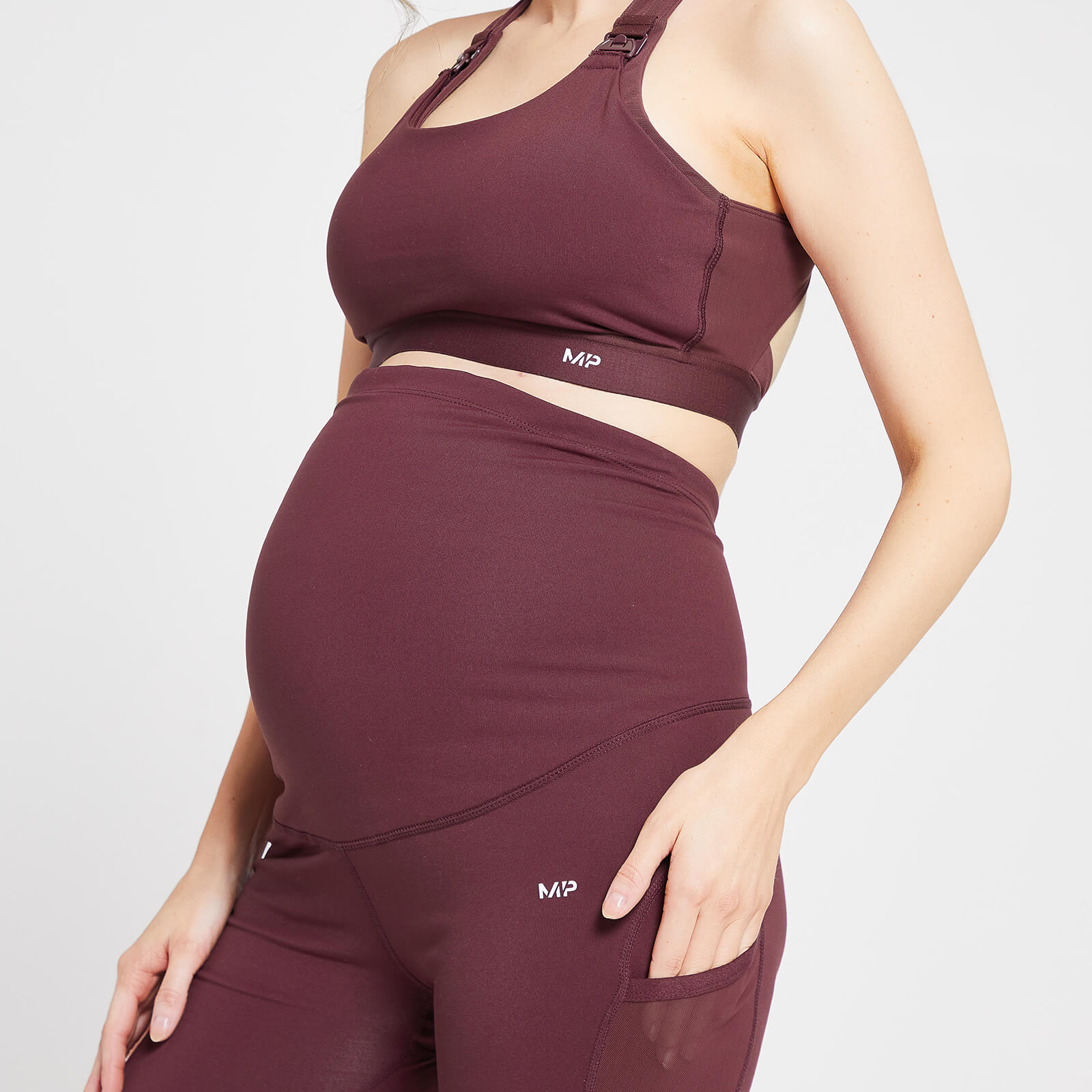 Brassière de sport de maternité/d’allaitement MP Power pour femmes – Bordeaux