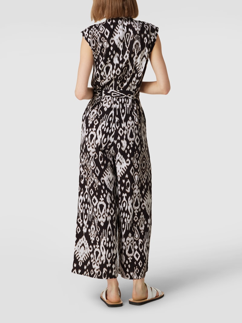 Jumpsuit mit Allover-Muster in anthrazit
