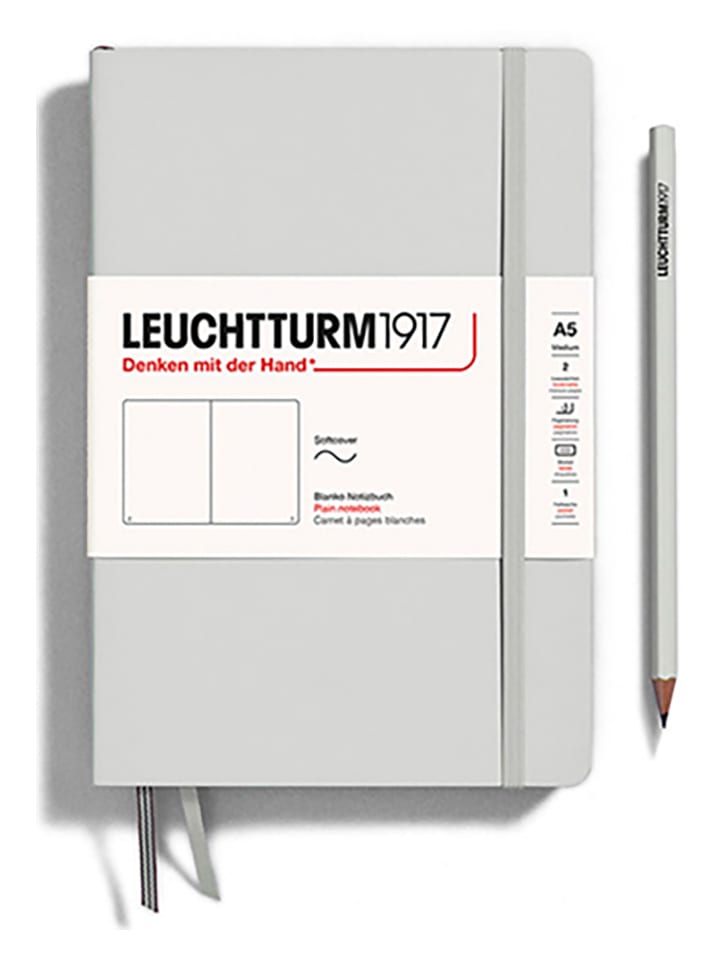 LEUCHTTURM1917 Blanko Notizbuch in Hellgrau - A5 günstig kaufen onesize