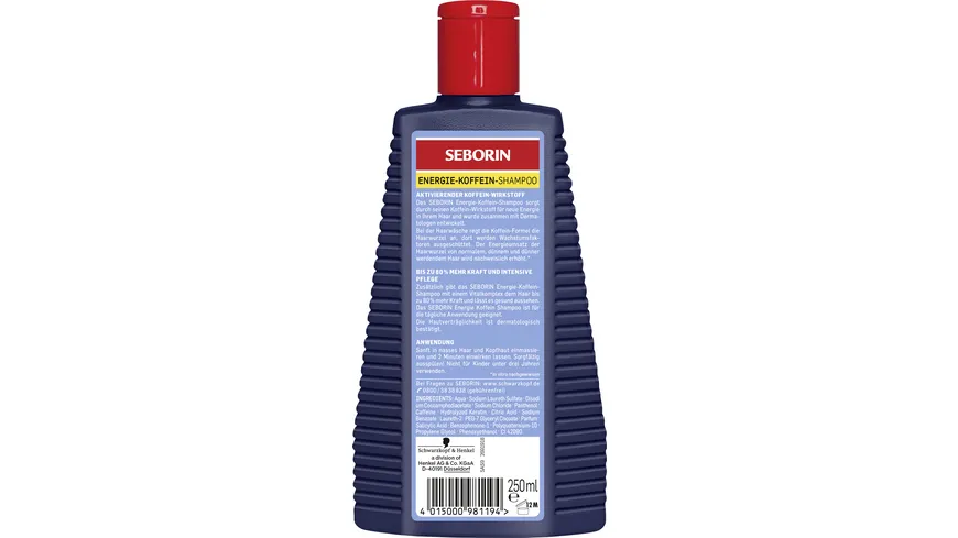 SEBORIN Shampoo Koffein 250 ml 250 ml