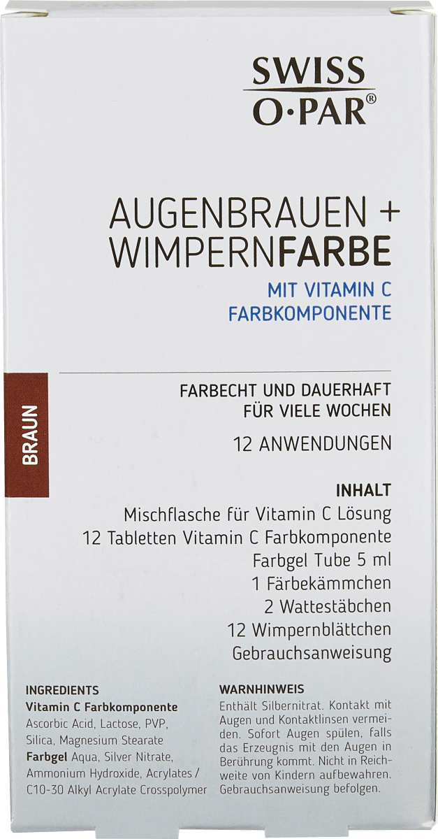 Augenbrauen- und Wimpernfarbe Braun, 1 St