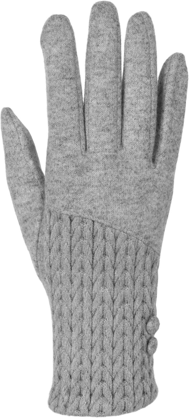 styleBREAKER Fleecehandschuhe Touchscreen Handschuhe Zopfmuster