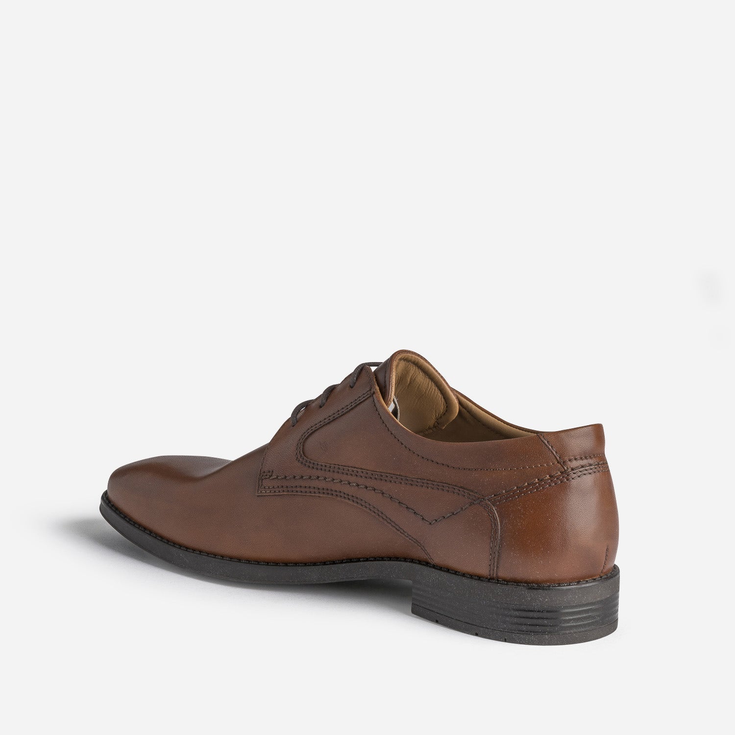 Derby marron en cuir