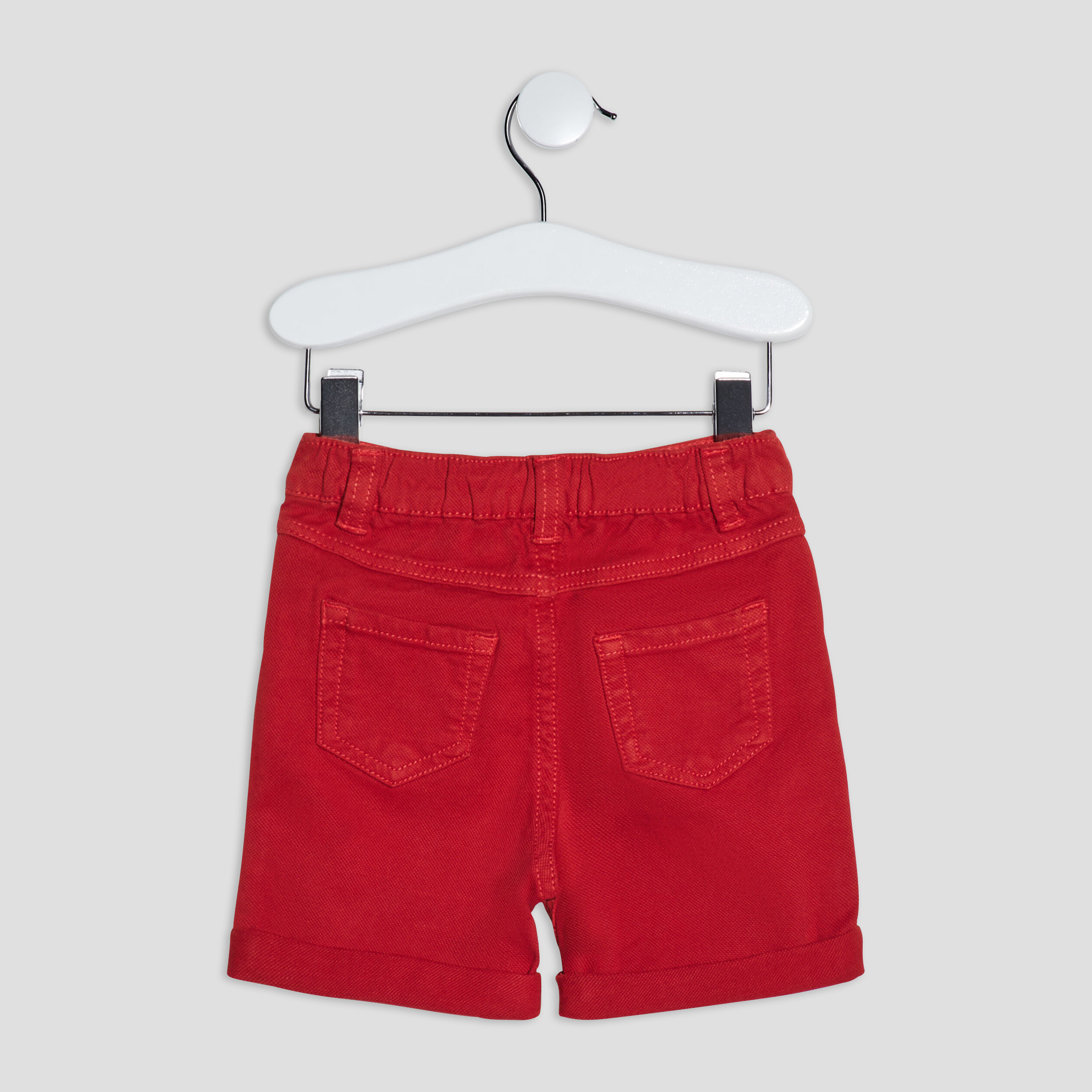 Short droit Creeks rouge bébé garçon | La Halle