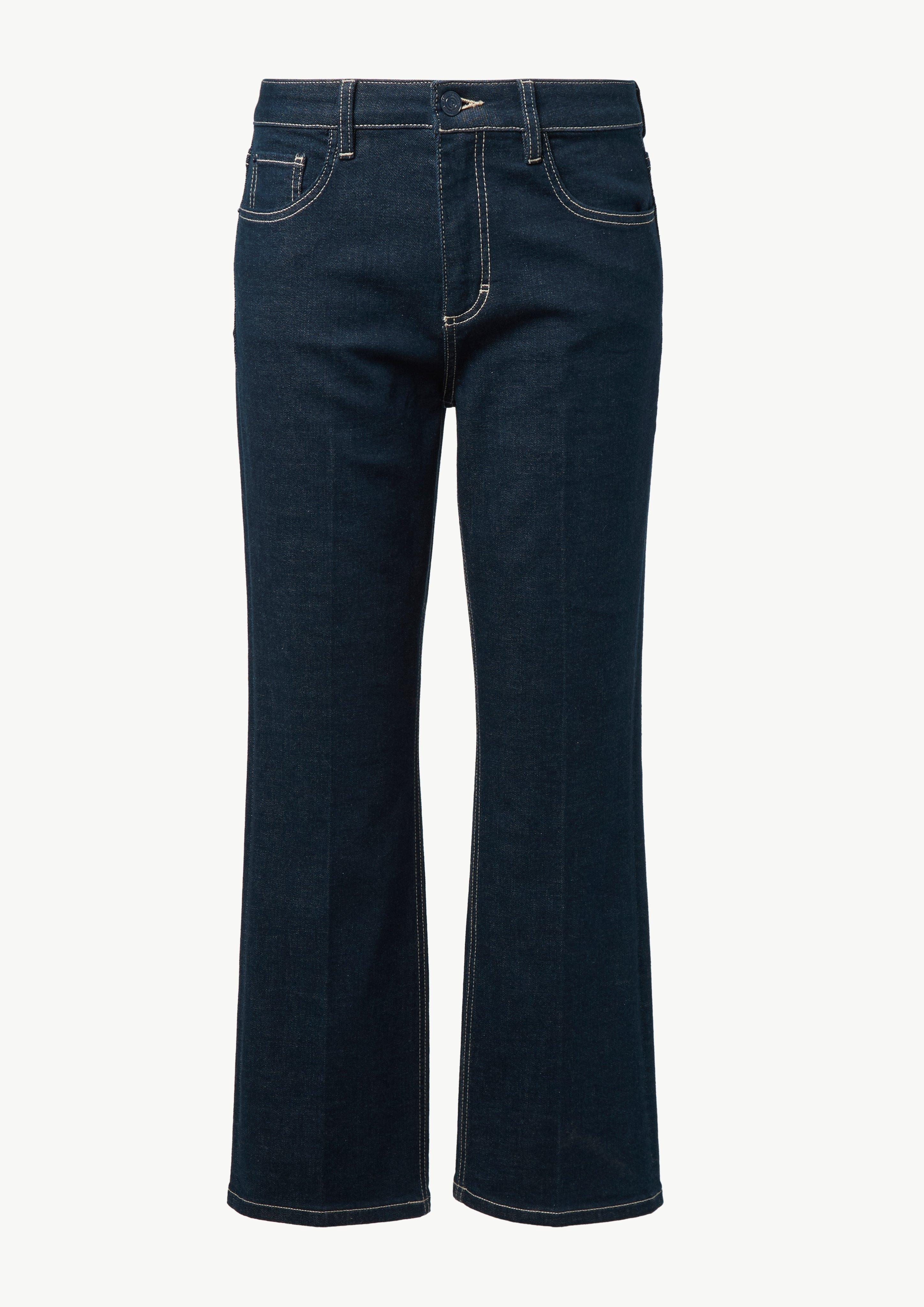 Jeans-Hose mit Bügelfalte - navy