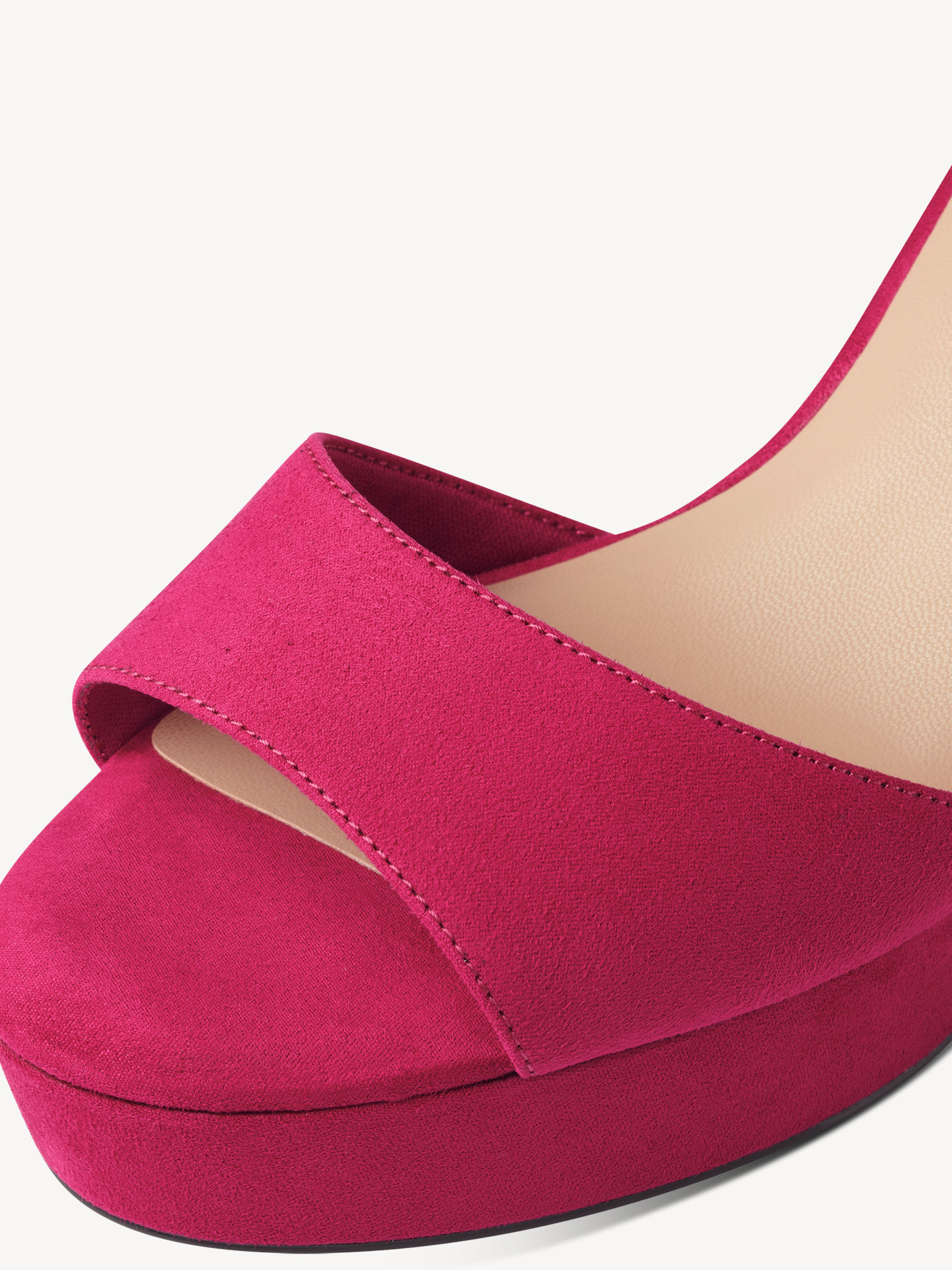 Sandale à talon - rose fuchsia