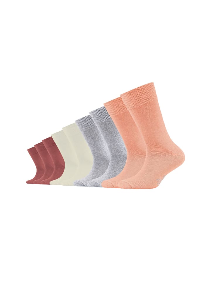 S. Oliver Socken Kinder Strümpfe mit weichem Bund Baumwolle Pflegeleicht langlebig für Jungen und Mädchen 9er Pack essentials in peach nectar günstig kaufen