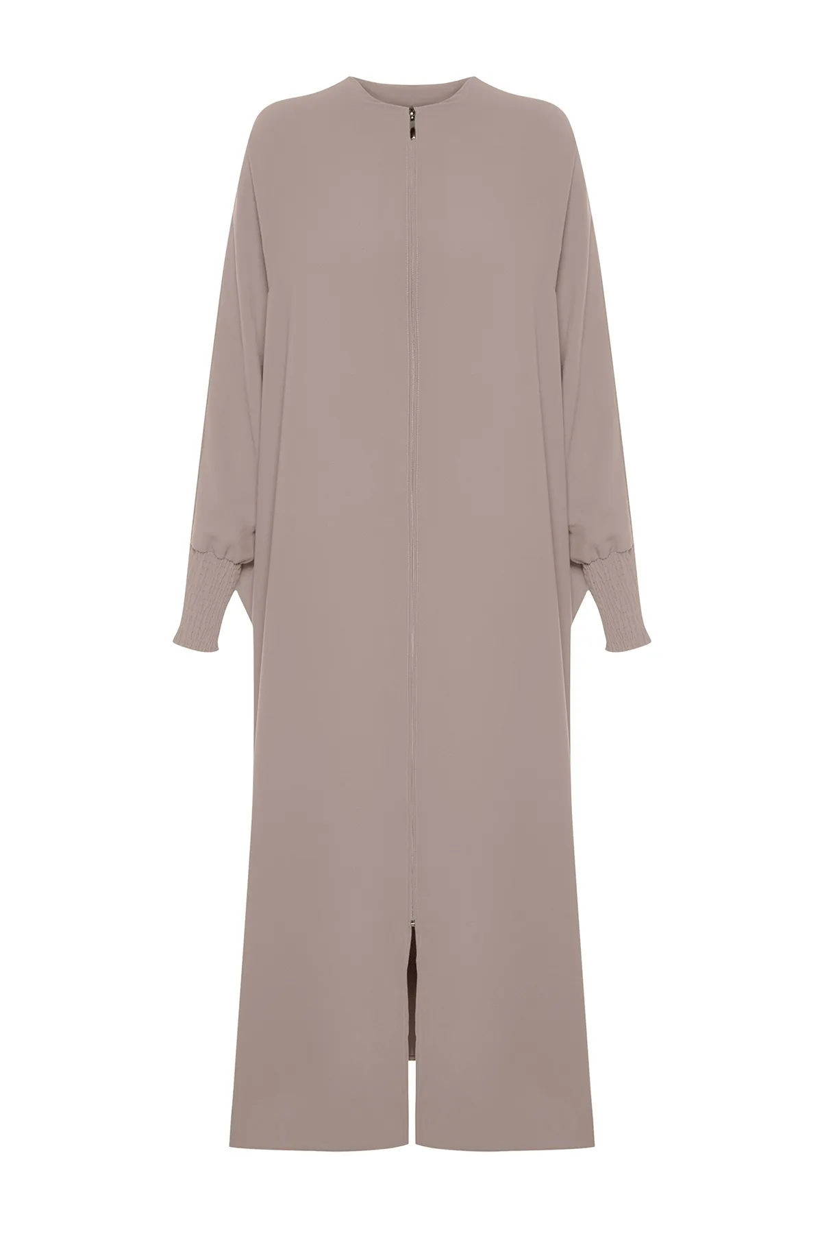 Trendyol Modest  Beige gewebte Mütze mit breiter Passform & Ferace & Abaya TCTSS24KF00021